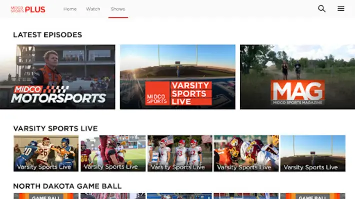 Midco Sports android App screenshot 2
